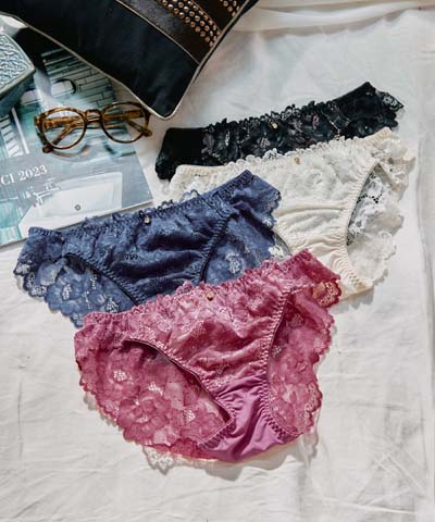 【northerly bra フィットシリーズ 楽盛りフィット】　ストレッチレース　バックレースショーツ単品　M/L　【northerly】